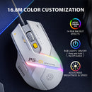 1pc INPHIC PG1 Kabelgebundener GamingMaus ergonomisches Design MakroProgrammierung RGBHintergrundbeleuchtung optisches Tracking USBStecker Windows 10 kompatibel rechts Kunststoff keine Batterie erforderlich