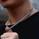 1 Stck TitanstahlHalskette fr Mnner EdelstahlCubanKette Trendiges Modeaccessoire HipHopAccessoire fr Frauen Geschenk zum Vatertag
