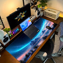 Sternenhimmel Groer Gaming Mauspad  Hochauflsender farbenfroher WeltraumSzenarioDruck rutschfeste Gummibasis przise Kantenstiche bequeme Schreibtischunterlage fr Arbeit und Spiel waschbares PCZubehr ideales Geschenk
