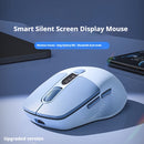 Tragbare Kabellose GamingMaus Mini von EWEADN  Kabellos  24G Leise Wiederaufladbar mit TypC RechtshnderDesign Optische Technologie fr Laptop  Desktop  Cremegrn  Blau Kabellose Maus