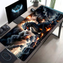  ExtraGroes Mauspad mit Drachendesign  Rutschfest Mit Stoffbesatz an den Kanten fr Gaming  Brogebrauch Hochauflsender Farbdruck Perfektes Geschenk fr Gamer und Profis