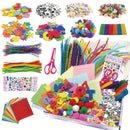 1000teiliges Bastel  KunstbedarfSet  DIY Handwerksset mit Pfeifenreinigern Pompons  Mehr